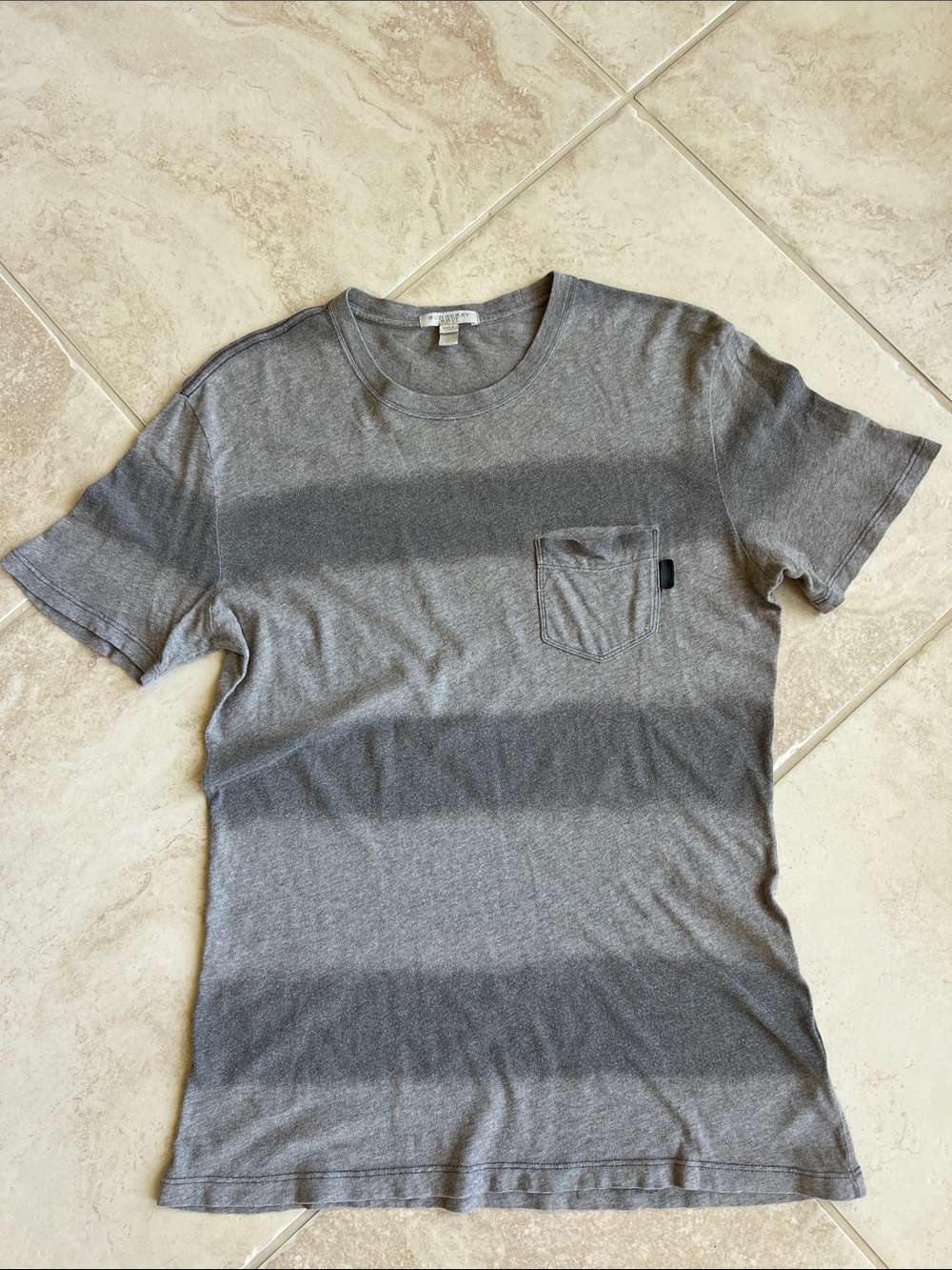Burberry Brit and Striped Pocket Short Sleeve Tee